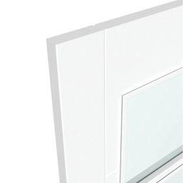 Green & Taylor  1-Clear Light Satin Painted White Wooden Ladder Internal Glazed Door 1981mm x 762mm