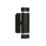 Lutec Focus Outdoor Up & Down Wall Light With Photocell Matt Black