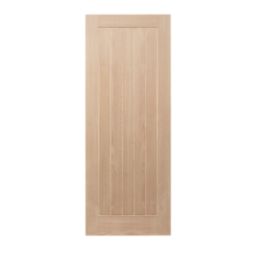 Unfinished Oak Wooden Cottage Internal Door 1981mm x 305mm