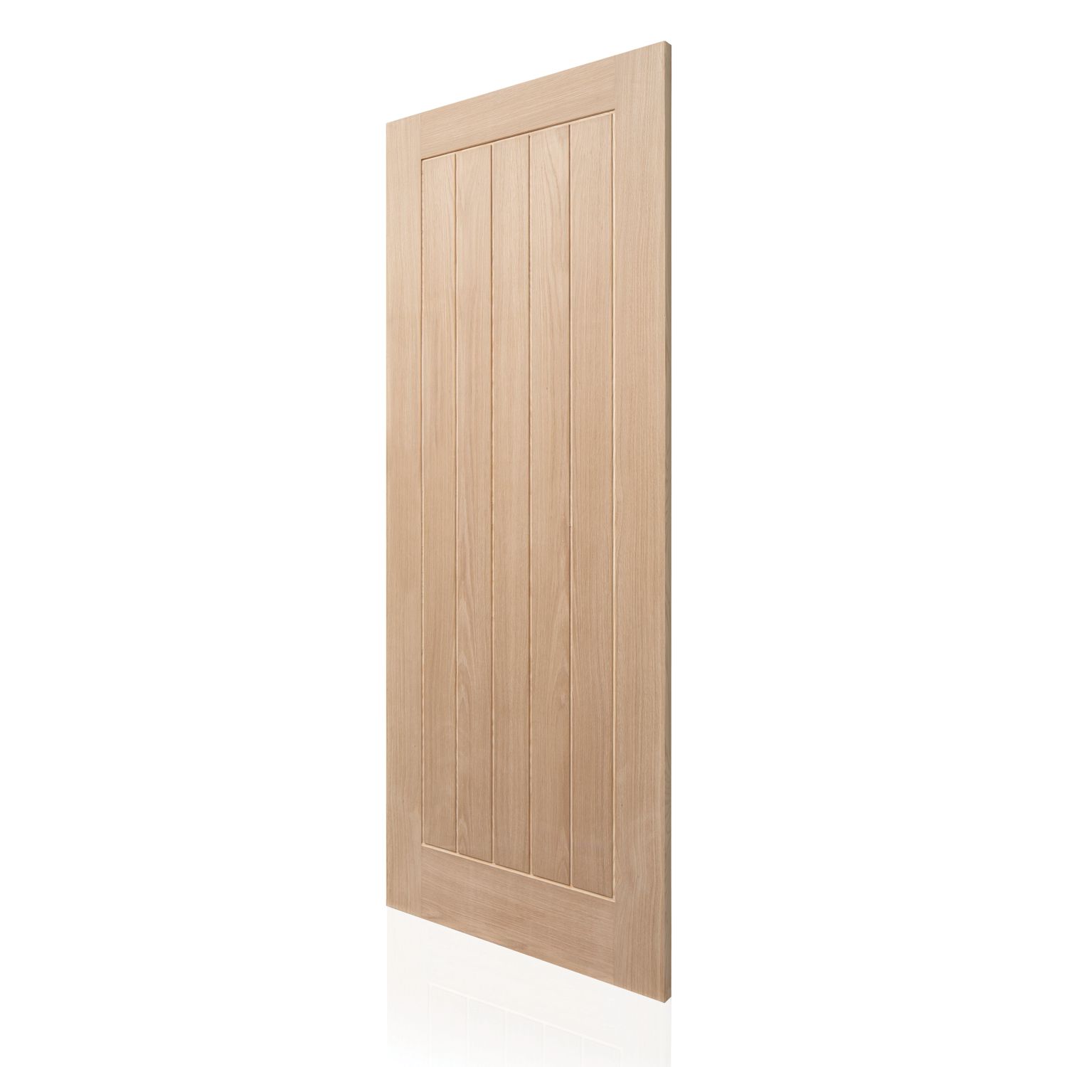 Unfinished Oak Wooden Cottage Internal Door 1981mm x 305mm (819FA)