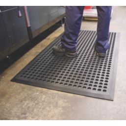 COBA Worksafe Anti-Slip Floor Mat Black 1.5m x 0.9m x 12mm
