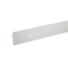 Unika Worktop Edging End Cap Brushed Silver 630mm x 40mm