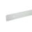Unika Worktop Edging End Cap Brushed Silver 630mm x 40mm