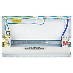 Lewden PRO 22-Module 18-Way Part-Populated  Main Switch Consumer Unit with SPD