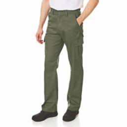 Lee Cooper LCPNT205 Cargo Trousers Khaki 32" W 33" L