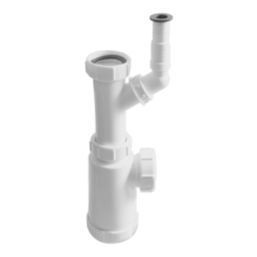 Flomasta  Telescopic Bottle Trap White 40mm