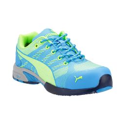 Puma Celerity Knit  Ladies Safety Trainers Blue/Green Size 8
