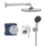 Refurb Grohe Start Edge HP Rear-Fed Concealed Chrome  Shower System