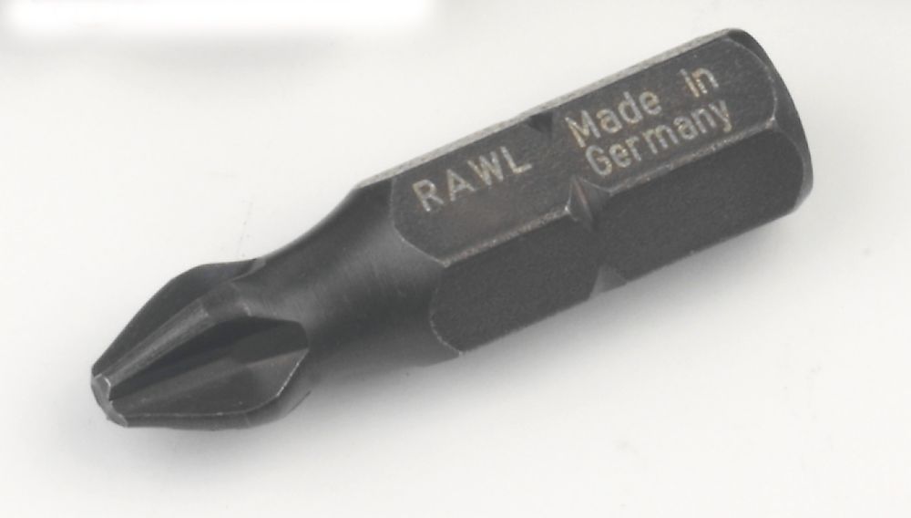 Rawlplug RT-IBIT-PH1 Phillips 6.35mm 25mm Hex Shank PH1 Impact Screwdriver Bits 20 Pack