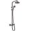 Hansgrohe Vernis Blend Showerpipe 200 HP Rear-Fed Exposed Matt Black Thermostatic Mixer Shower