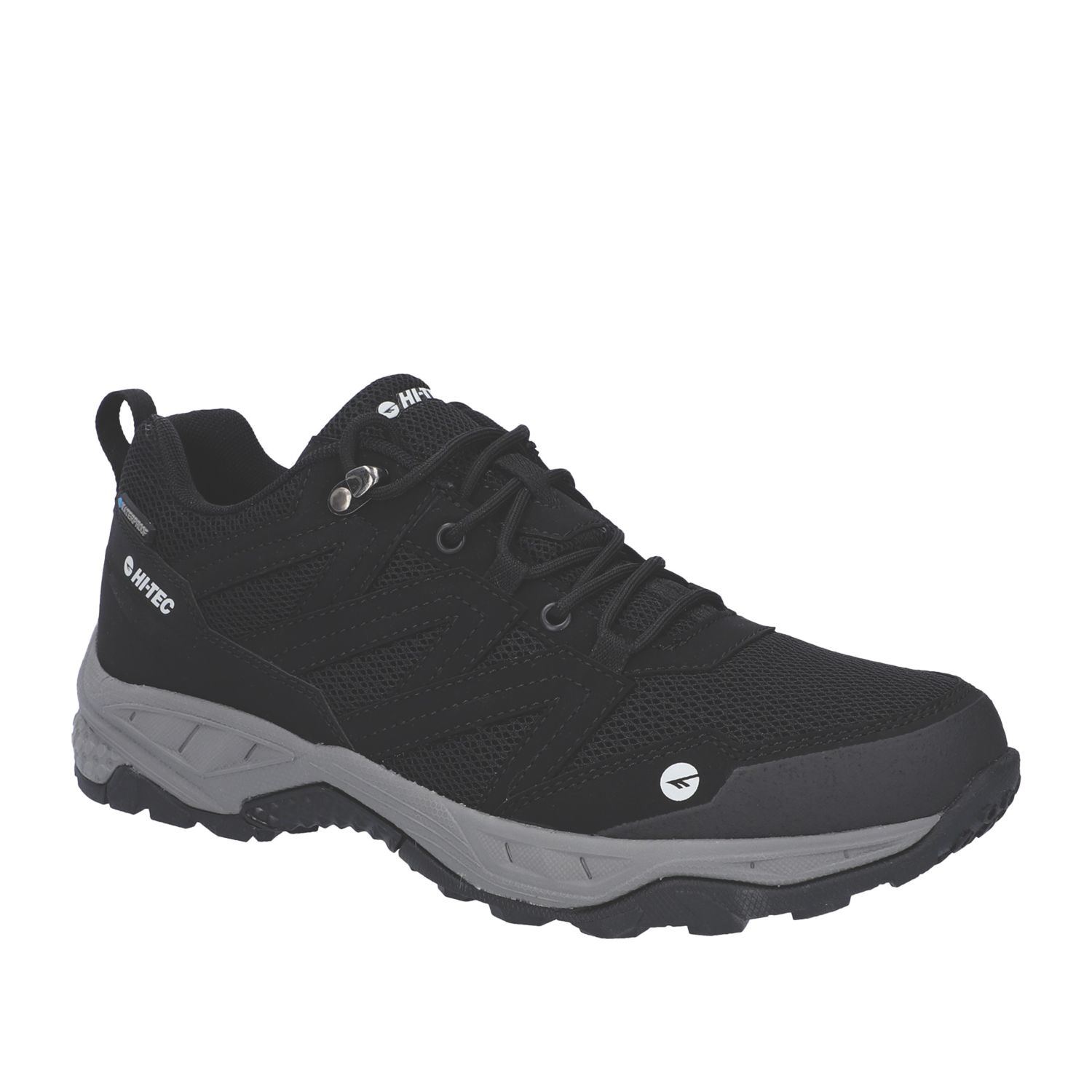 Hi-Tec Saunter WP Hiking Size 13 Black Waterproof Non Safety Trainers (819YG)