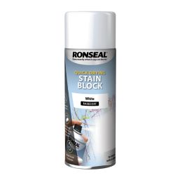 Ronseal  400ml White Matt Stain Block  Paint
