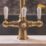 ETAL Bishop Traditional Cruciform Style 3-in-1 Boiling Water Kitchen Tap Brushed Brass