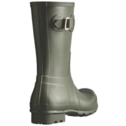 Hunter  Size 10  Dark Olive Non Safety Wellies