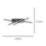 Eglo Vascella LED Rectangular Ceiling Light Black 20W 2500lm
