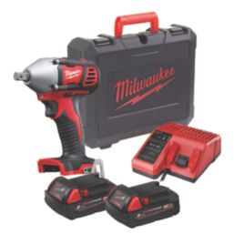 Milwaukee M18 BIW12-202C 18V 2 x 2.0Ah Li-Ion RedLithium Brushless Cordless Impact Wrench