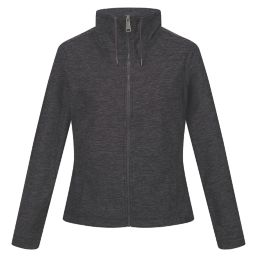 Regatta Kizmit Womens Full Zip Fleece Dark Grey Marl Size 12