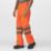 Regatta Pro Hi Vis Packaway Trousers Elasticated Waist Orange X Large 40" W 32" L