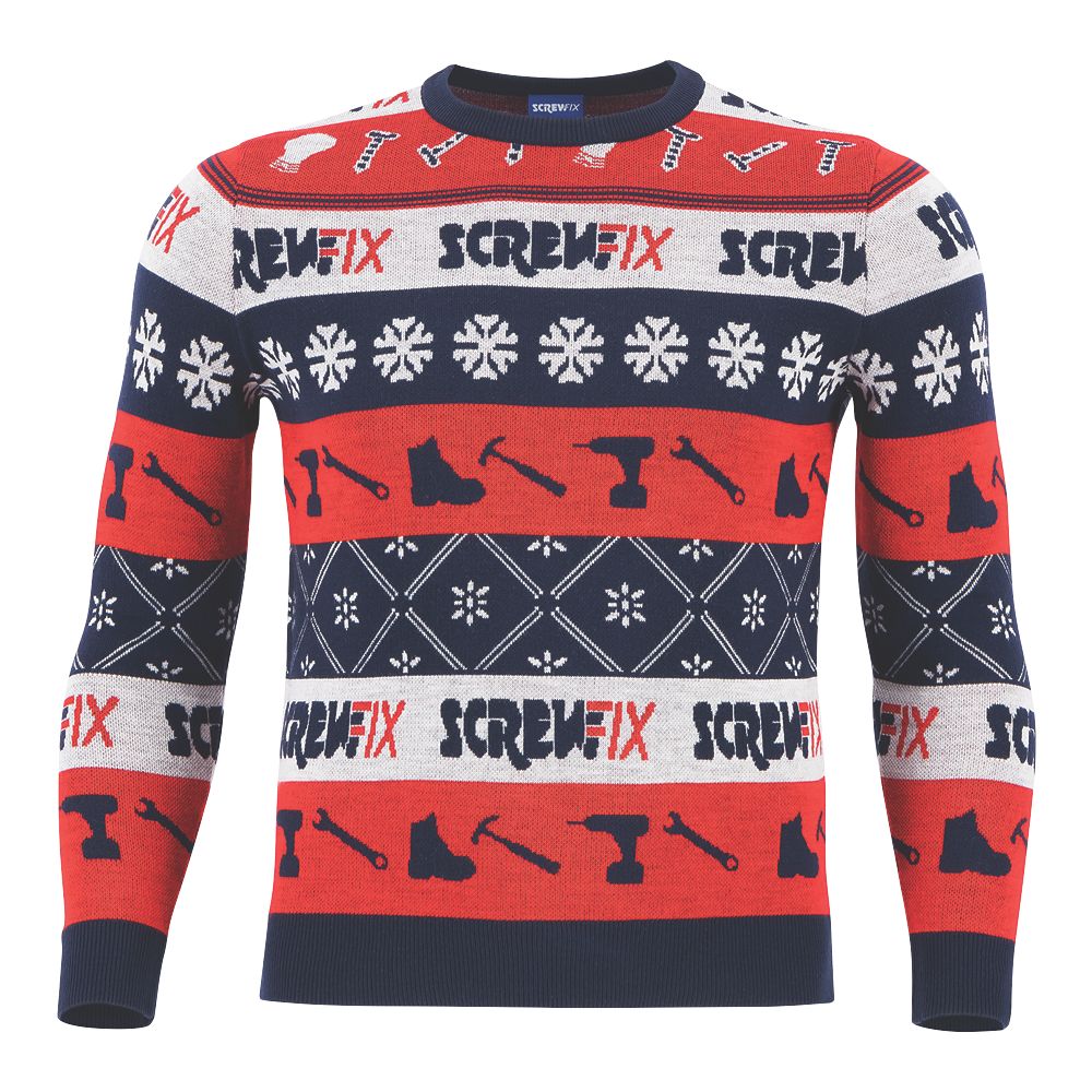 Site Screwfix Christmas Jumper Multi-Coloured Medium 42