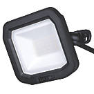 Luceco Castra Outdoor LED Floodlight Black 20W 2400lm