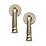 Designer Levers Whitby Lever on Rose Door Handle Pair Antique Brass