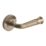 Designer Levers Whitby Lever on Rose Door Handle Pair Antique Brass