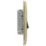 British General Nexus Metal 20A 16AX 2-Gang 2-Way Light Switch  Antique Brass