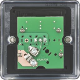 Knightsbridge  1-Gang Coaxial TV Socket Matt Black with Black Inserts