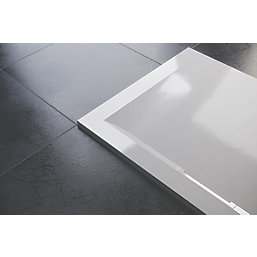 Mira Flight Level Rectangular Shower Tray Gloss White 1400mm x 760mm x 25mm