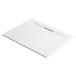 Mira Flight Level Rectangular Shower Tray Gloss White 1400mm x 760mm x 25mm