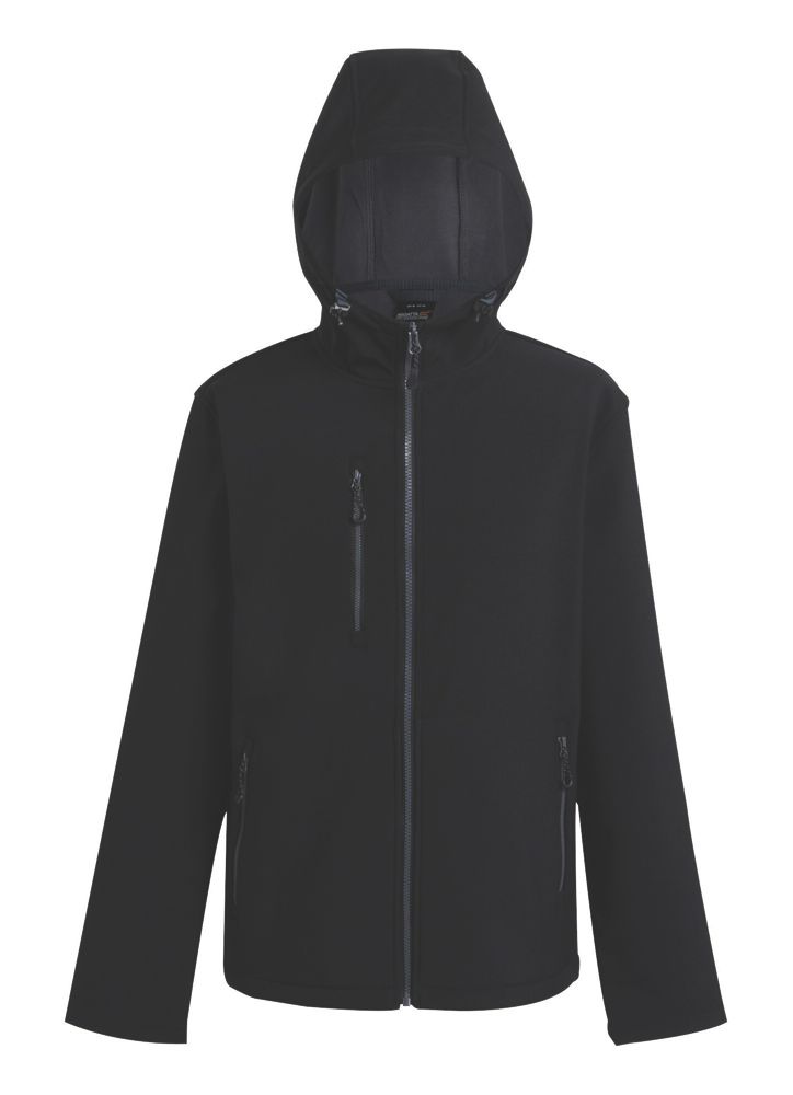 Regatta Navigate 2-Layer Hooded Jacket Jacket Black/Seal Grey Large 41. ...