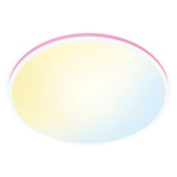 WiZ Aura RGB & White LED Wifi-Connected Rune Ceiling Lamp White 21W ...