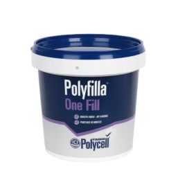 Polycell  Trade Polyfilla One Fill Tub White 1Ltr