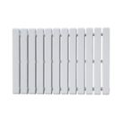 Ximax Erupto Square 600mm x 585mm 2328BTU White Vertical Designer Radiator