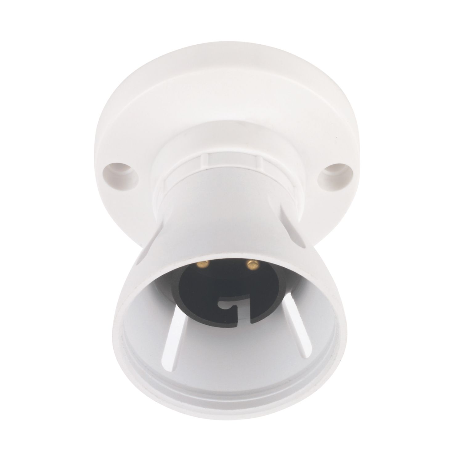 Essentials Straight HO Batten Lamp Holder Light Fitting B22 2.52" (8215D)