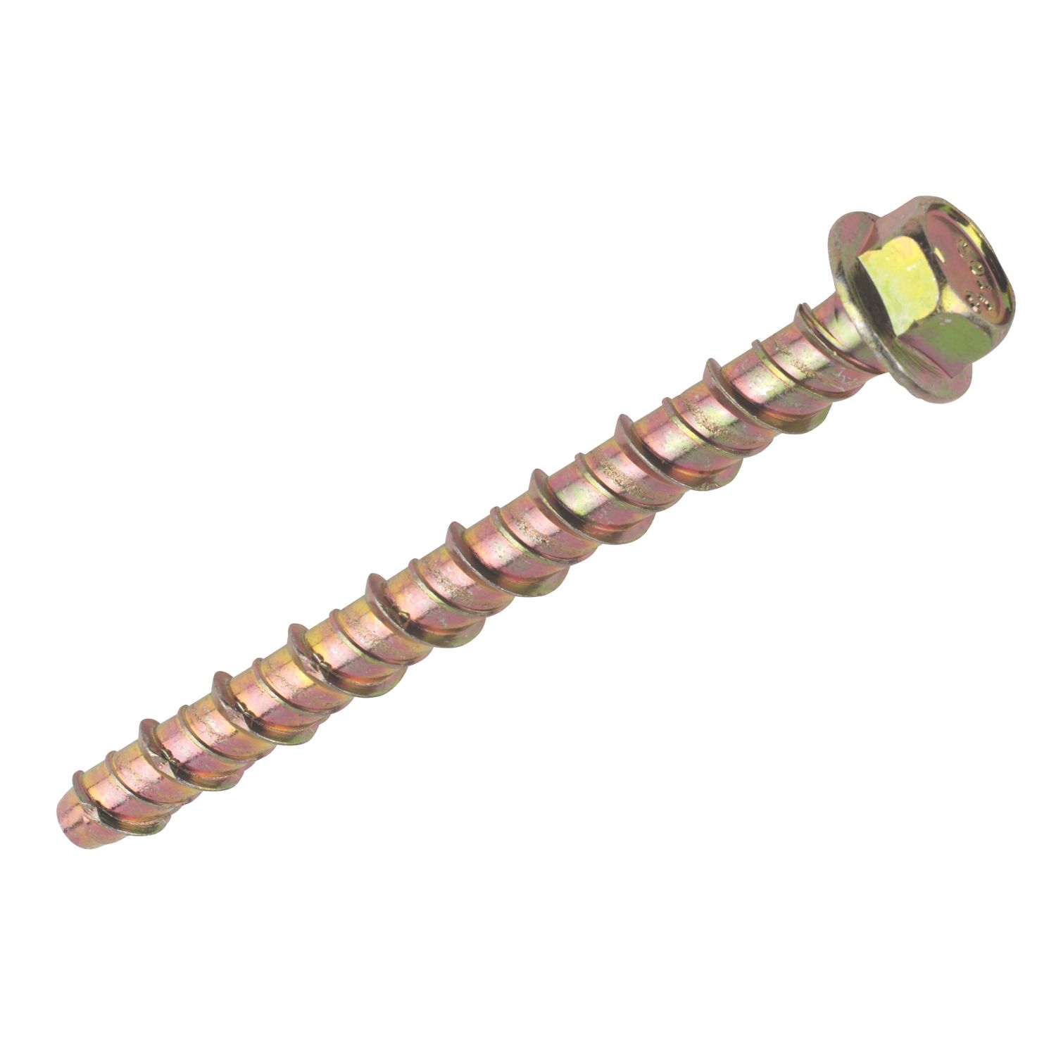 Easyfix Yellow Zinc-Plated Carbon Steel Concrete Bolts M10 x 120mm 10 Pack (8215P)