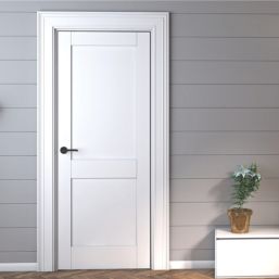Green & Taylor  Satin Painted White Wooden Shaker Internal Fire FD30 Door 1981mm x 762mm