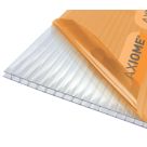 Axiome Twinwall Polycarbonate Roofing Sheet Clear 690mm x 4mm x 1000mm