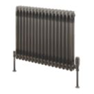 Reina 600mm x 785mm 2530BTU Raw Metal Horizontal 2 Column Radiator