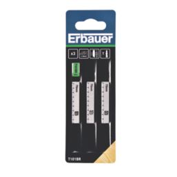 Erbauer   Wood Jigsaw Blades 100mm 3 Piece Set