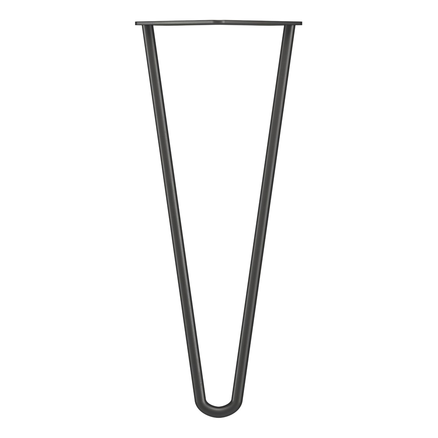 Rothley 2-Pin Hairpin Furniture Leg Matt Black 350mm (821PR)