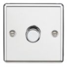 Knightsbridge  1-Gang 2-Way LED Intelligent Dimmer Switch  Polished Chrome