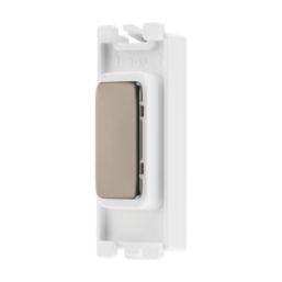 British General Nexus Metal Grid 1-Module Grid Blanking Plate Black Nickel