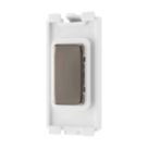 British General Nexus Metal Grid 1-Module Grid Blanking Plate Black Nickel