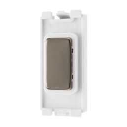 British General Nexus Metal Grid 1-Module Grid Blanking Plate Black Nickel