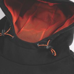 Scruffs Tech Hoodie Breathable with Zipped Pockets Black 2X Large 46" Chest