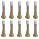 Smith & Locke Cone Spring Door Stops 24 x 79mm Brushed Brass 10 Pack