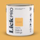 LickPro  2.5Ltr Yellow 02 Vinyl Matt Emulsion  Paint