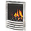 Be Modern Design Chrome Rotary Control Inset Gas Manual Fire 510mm x 173mm x 605mm
