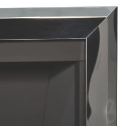 Be Modern Design Chrome Rotary Control Inset Gas Manual Fire 510mm x 173mm x 605mm